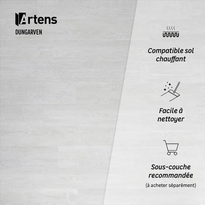 Lame PVC clipsable medio ARTENS Dungarven bois gris