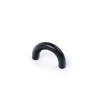 4 poignées de meuble, zamak noir peint, entraxe 32 mm