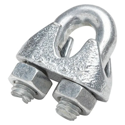 Lot de 2 serre-câbles acier zingué, STANDERS x L.11 x l.20 mm