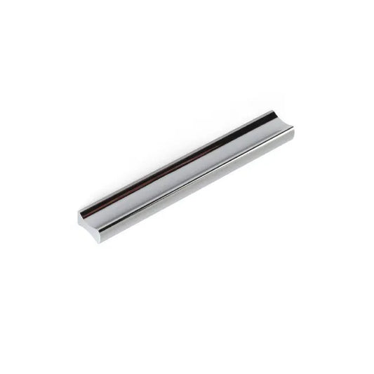Poignée de meuble Vague, aluminium argent anodisé, entraxe 96 mm