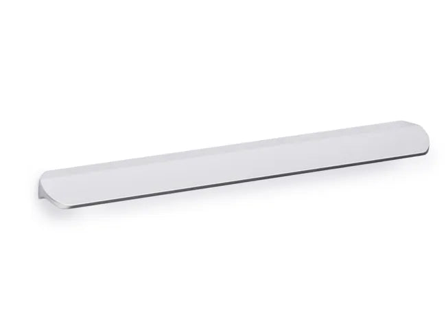 Poignée de meuble, aluminium argent anodisé, entraxe 128 mm