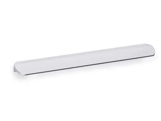 Poignée de meuble, aluminium argent anodisé, entraxe 128 mm