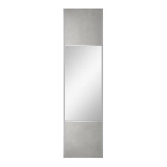 Porte de placard coulissante Ciment l.66.2xH.250cm