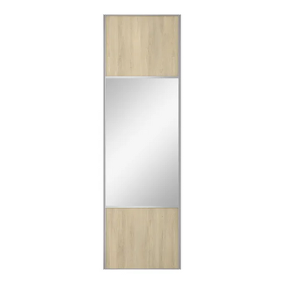Porte de placard coulissante Folk miroir l.76.2xH.250cm
