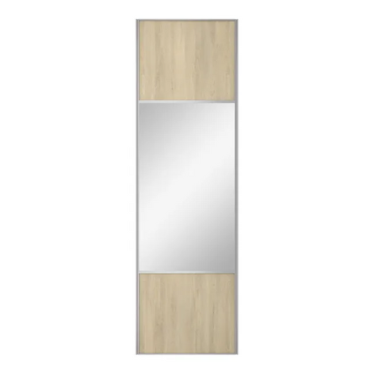 Porte de placard coulissante Folk miroir l.76.2xH.250cm
