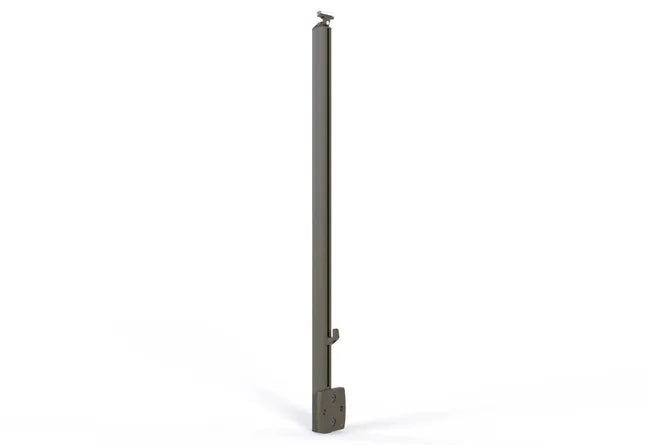Poteau latéral aluminium gris taupe Baro OBAPI