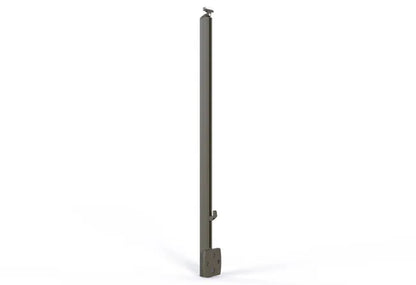 Poteau latéral aluminium gris taupe Baro OBAPI