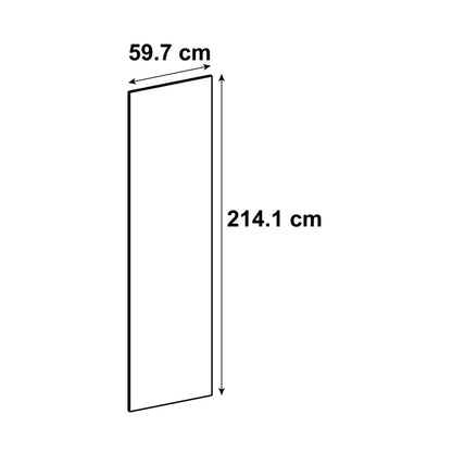 Porte de cuisine DELINIA ID Vienne gris vert mat H.214.1 x l.59.7 cm