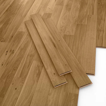 Parquet contrecollé chêne blond charme vitrifié M BEAULIEU FLOORING, l.13 cm