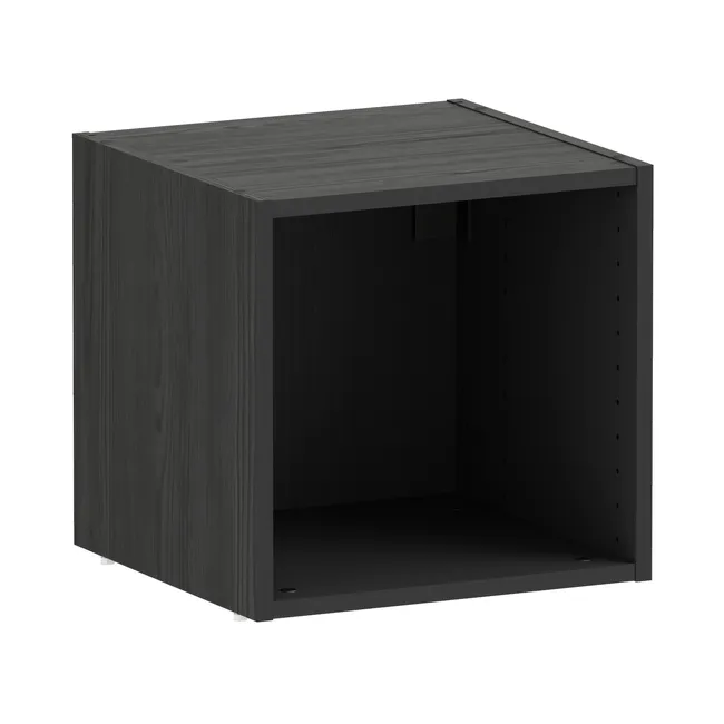 Caisson SPACEO Evo'M effet bois Noir H.38,4 X L.40 X P.38 cm