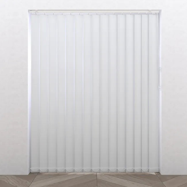 Lot de 5 lamelles de store californien Pure, l.8.9 x H.260 cm, blanc line