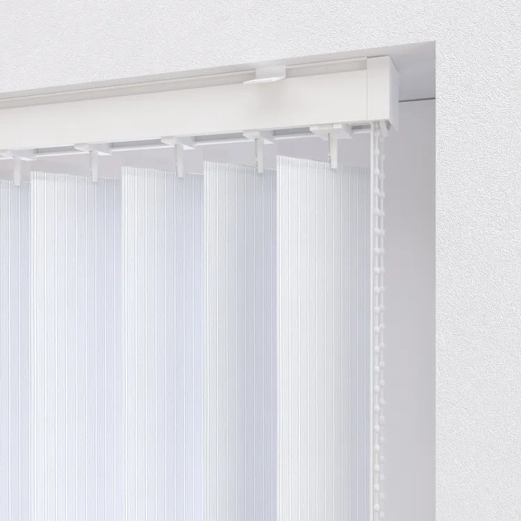 Lot de 5 lamelles de store californien Pure, l.8.9 x H.260 cm, blanc line