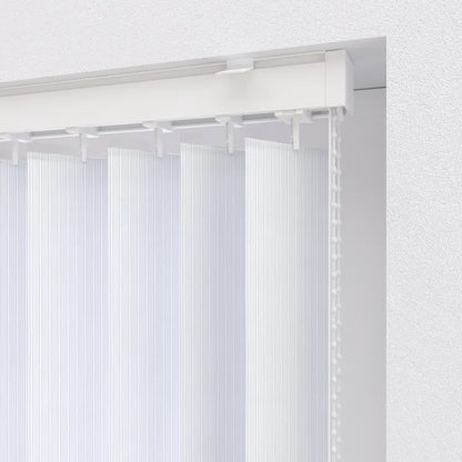 Lot de 5 lamelles de store californien Pure, l.8.9 x H.260 cm, blanc line