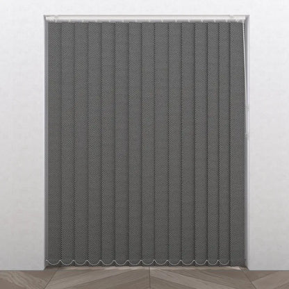 Lot de 5 lamelles de store californien Pure, l.8.9 x H.260 cm, gris natking
