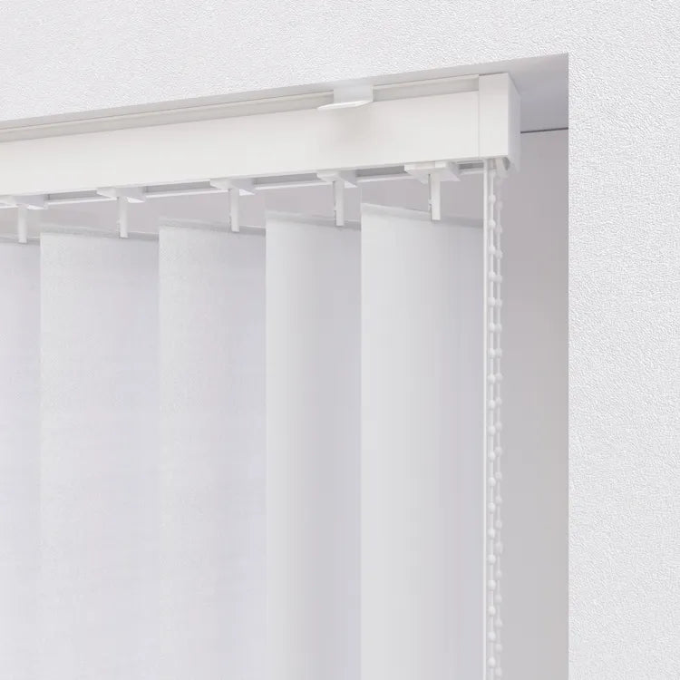 Lot de 5 lamelles de store californien Pure, l.8.9 x H.260 cm, blanc