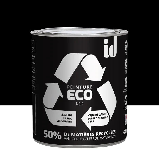 Peinture mur, plafond noir satin ID Eco 2L