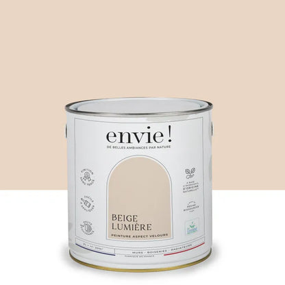 Peinture mur, boiserie beige lumiere velours ENVIE Biosourcée 2L