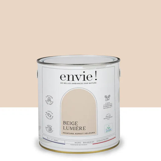 Peinture mur, boiserie beige lumiere velours ENVIE Biosourcée 2L