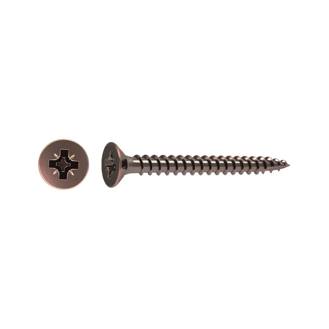 12 vis acier tête fraisée pozidriv STANDERS, Ø4 x L.30 mm