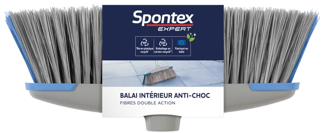 Tête de balai en polypropylène SPONTEX EXPERT Anti choc, intérieur