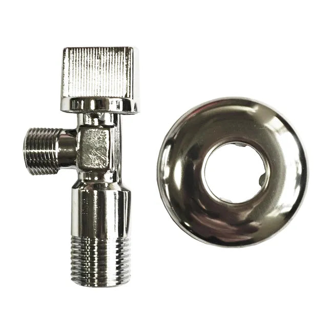 Robinet d'arrêt à visser 3/8" (12x17) / 1/2" (15x21) mâle/femelle EQUATION