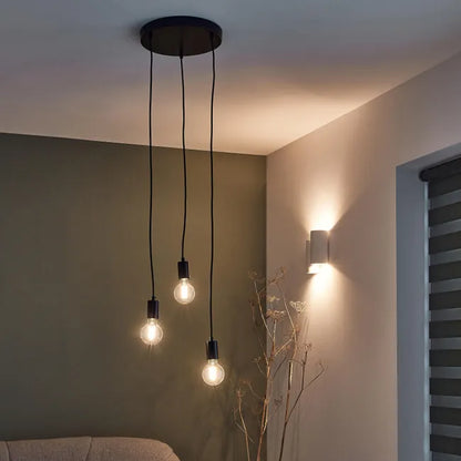 Suspension Lina acier, noir, Diam.4.2 cm INSPIRE, E27