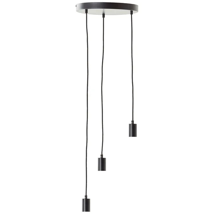 Suspension Lina acier, noir, Diam.4.2 cm INSPIRE, E27
