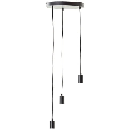 Suspension Lina acier, noir, Diam.4.2 cm INSPIRE, E27