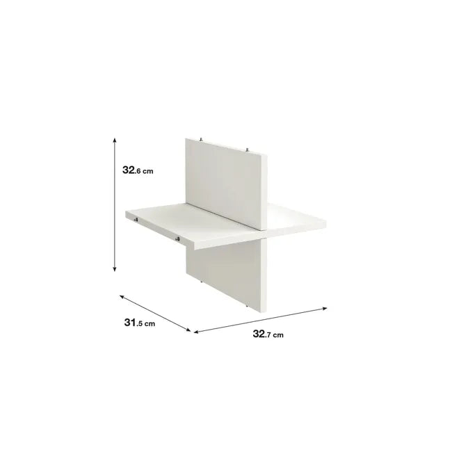 Croisillon Kub, blanc H.32.7 x l.32.6 x P.31.5cm