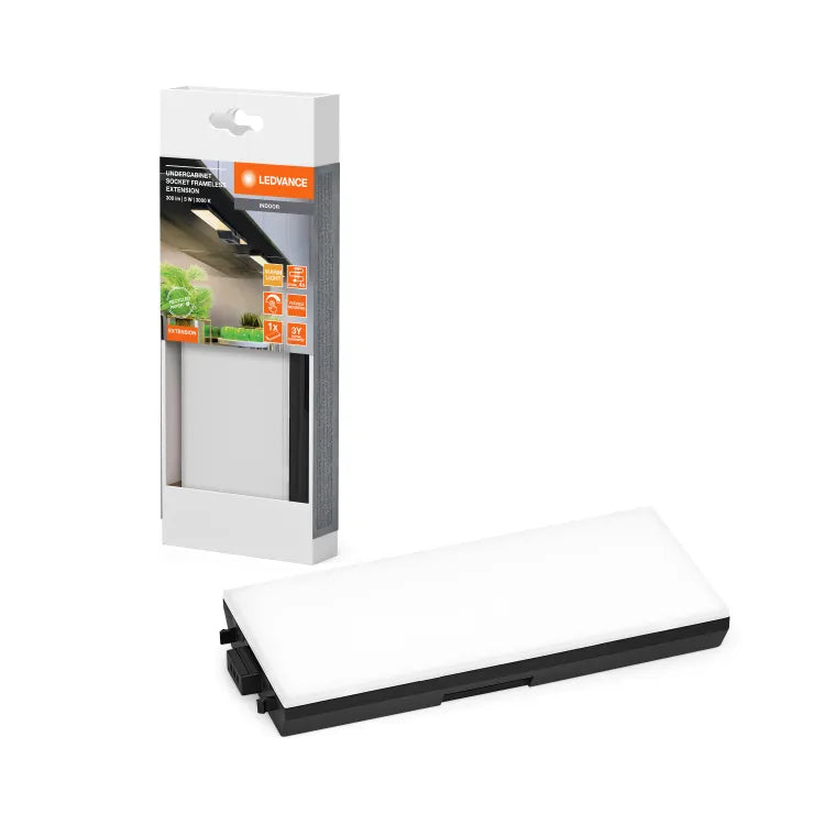 Extension réglette LED dessous de meuble L.17,5 cm, noir LEDVANCE