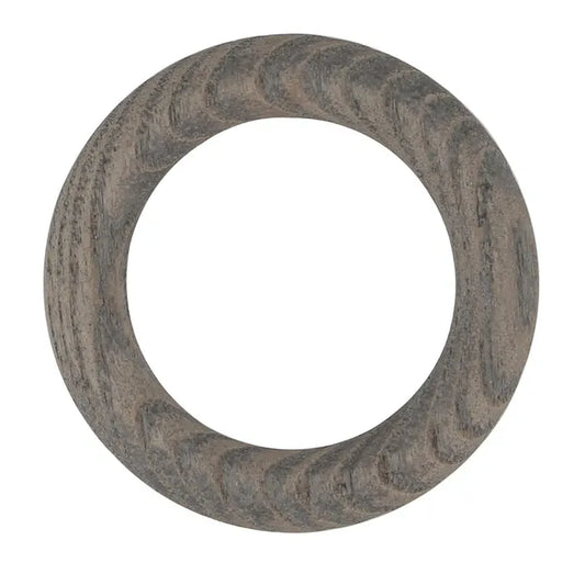 Lot de 10 anneaux pour tringle à rideau Bohème 28 mm bois marron brut