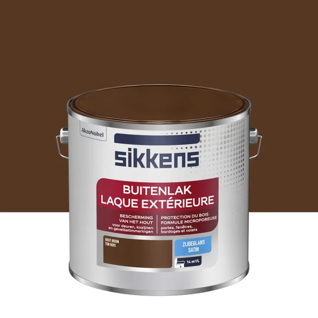 Peinture extérieure bois Laque extérieure SIKKENS ton bois satiné 2.5l