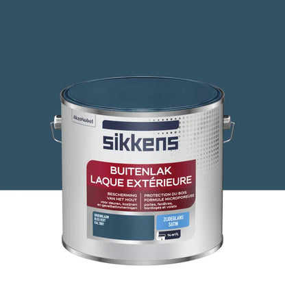 Peinture extérieure bois SIKKENS bleu vert satiné 2.5