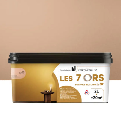 Peinture à effet 7 ors ID, cuivré, métallisé, 2L