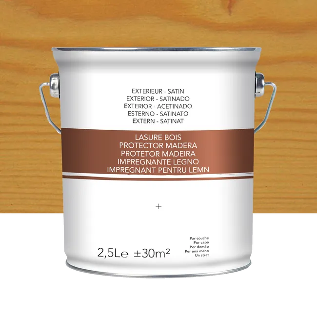 Lasure chêne clair satiné 2.5 l