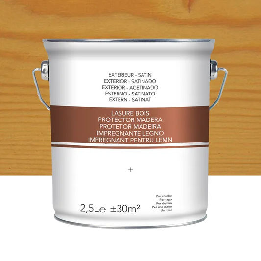 Lasure chêne clair satiné 2.5 l