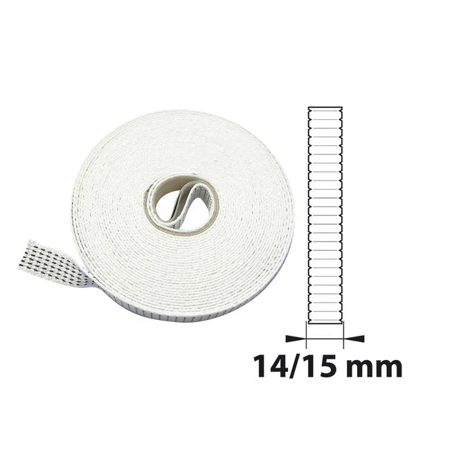 Sangle pour enrouleur polyester largeur 14/15 mm, L.5800 x Ep.2 mm AFBAT
