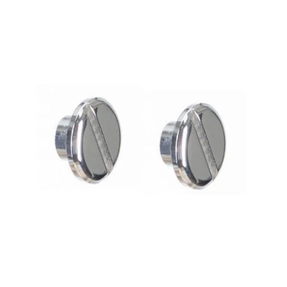 Equerre de fixation murale polyester chrome argente, H.0.18 x P.0.39 cm
