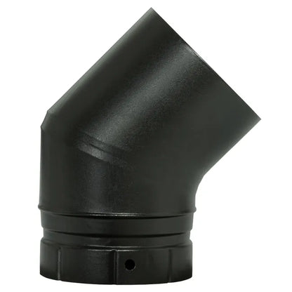 Coude de raccordement POUJOULAT, diam. 130 mm 45°