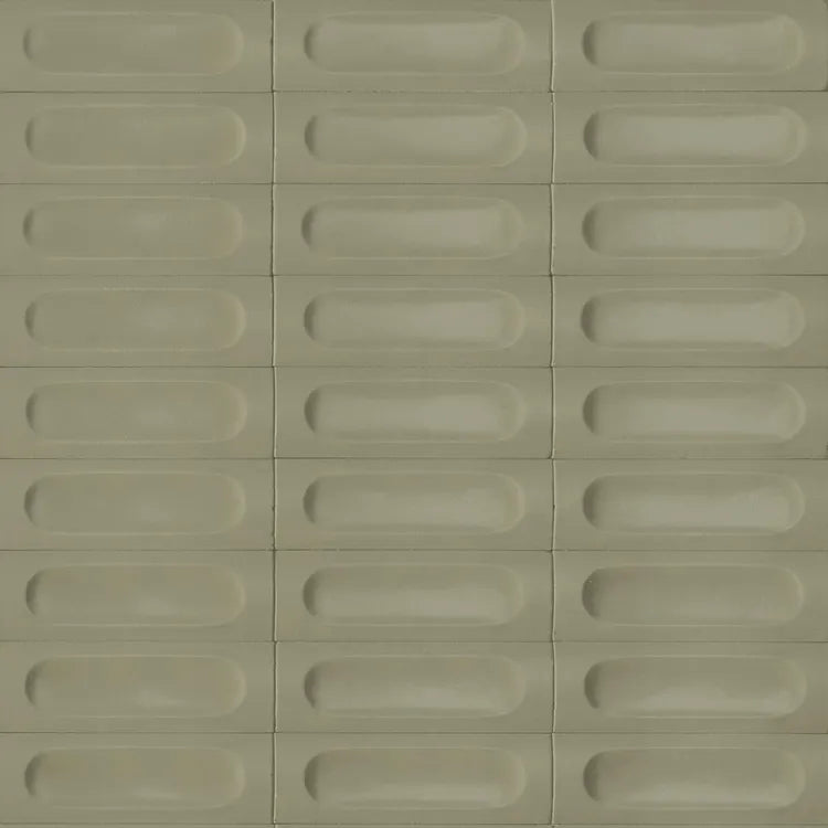 Carrelage mural effet décor sauge semi mat l.5 x L.15 cm Mattie
