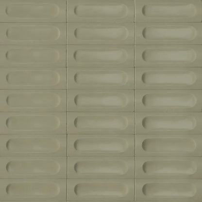 Carrelage mural effet décor sauge semi mat l.5 x L.15 cm Mattie