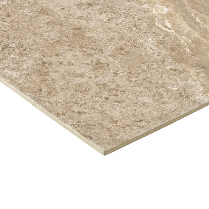 Carrelage effet pierre taupe Roots l.45 x L.45 cm STN CERAMICA