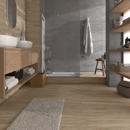 Carrelage sol intérieur effet bois naturel Living l.20 x L.120 cm ARTENS