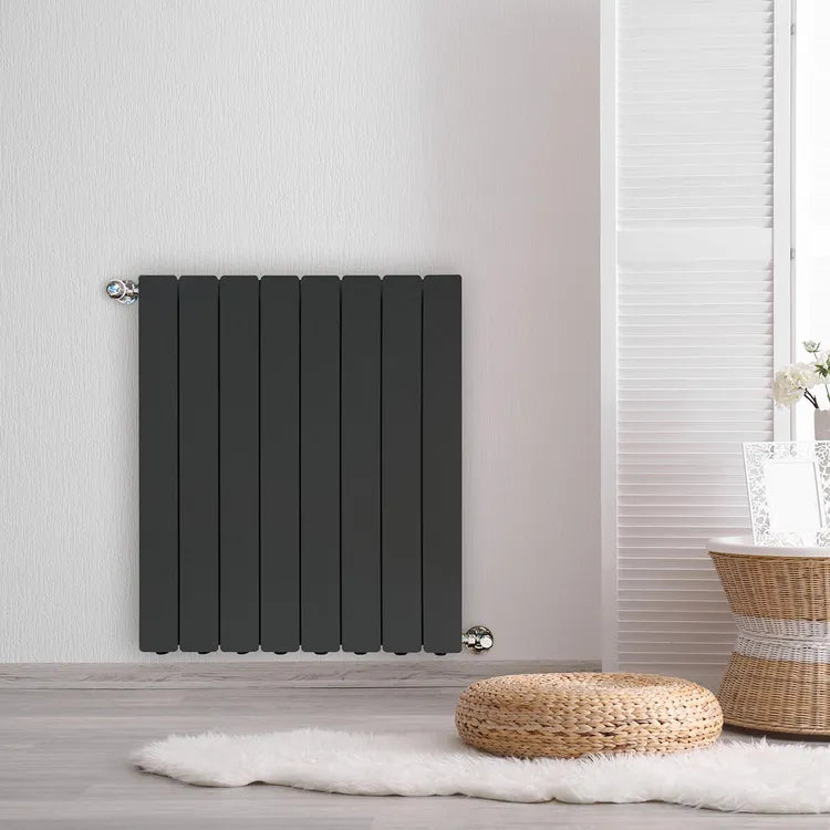 Radiateur eau chaude horizontal PRODIGE Modern noir, 1425W H.85.7 x l.64 cm