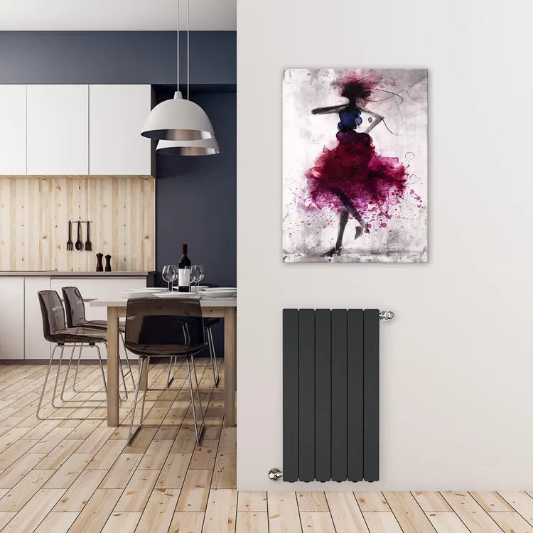 Radiateur eau chaude horizontal PRODIGE Modern noir, 1069W H.85.7 x l.48 cm