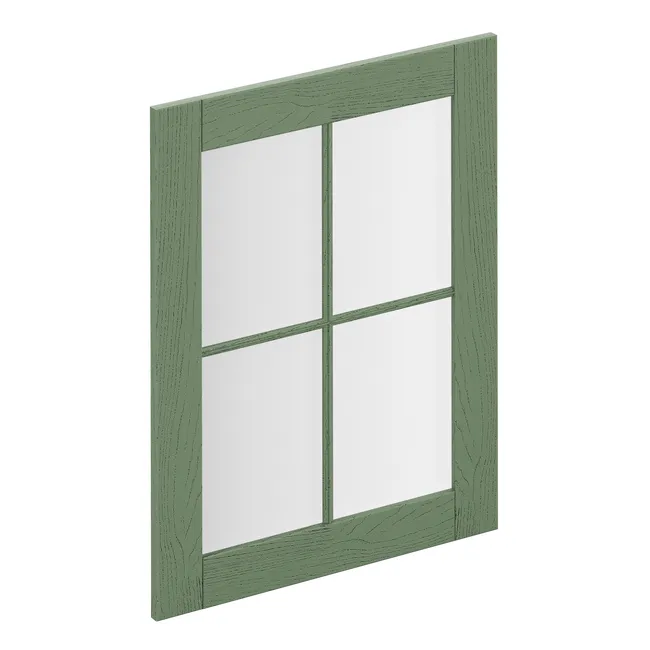 Porte de cuisine Boston vert clair mat H.76.5 x l.59.7 cm