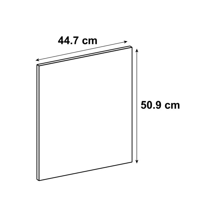 Porte de cuisine DELINIA ID Sevilla blanc brillant H.50.9 x l.44.7 cm