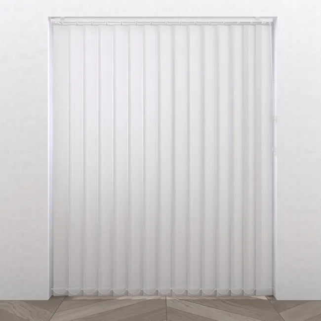 Lot de 5 lamelles de store californien Pure, l.8.9 x H.260 cm, blanc panama