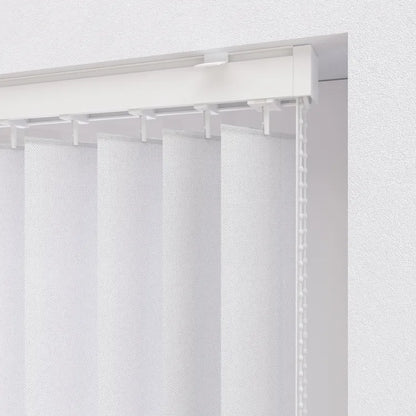 Lot de 5 lamelles de store californien Pure, l.8.9 x H.260 cm, blanc panama