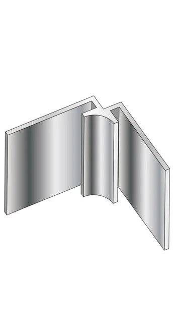 Profilé aluminium brut naturel angle intérieur 2.40m, DECO K IN